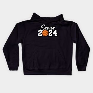 Class Of 2024 Senior Graduate Basketball Graduation Py Kids Hoodie